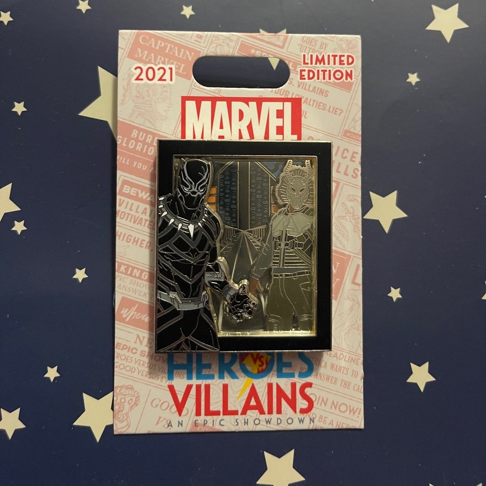 Disney Marvel Heroes vs Villains Pin Black Panther 2021 Limited Edition